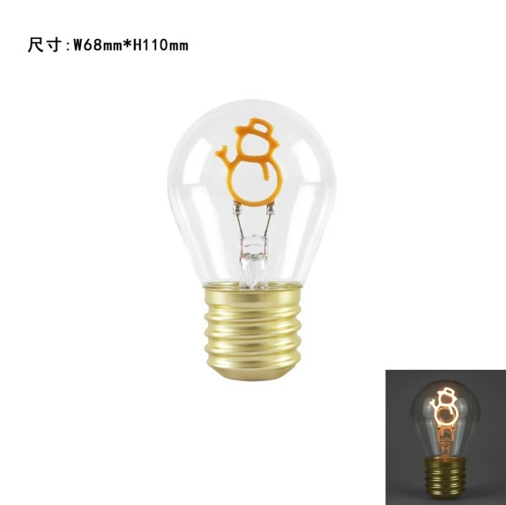 Snowman LED light bulb